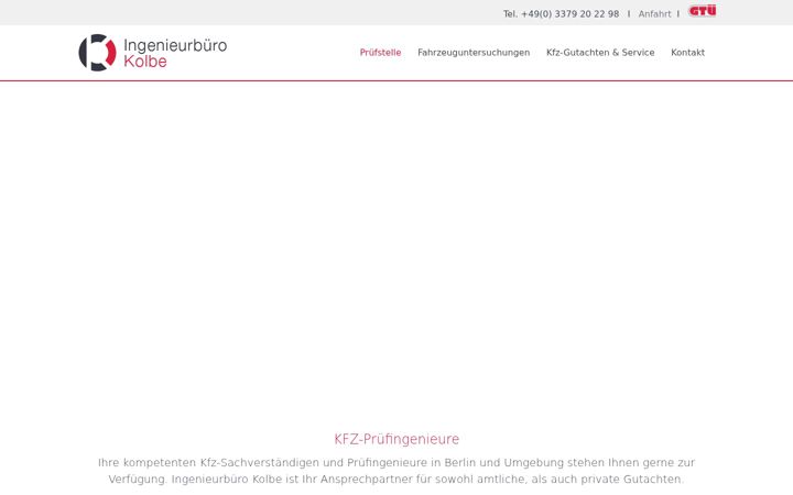 Screenshot of ingenieurbuero-kolbe.de