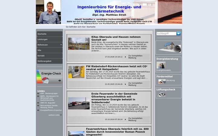 Screenshot of ingenieurbuero-stroh.de