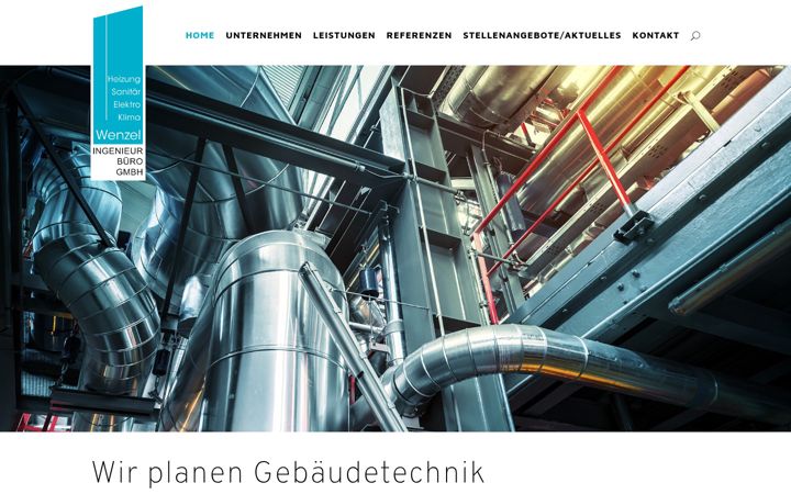 Screenshot of ingenieurbuero-wenzel.de