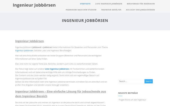 Screenshot of ingenieurjobboard.de