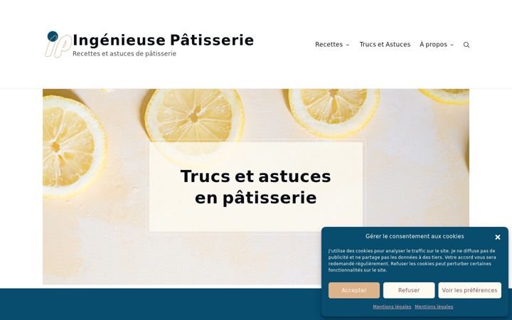 Screenshot of ingenieusepatisserie.com