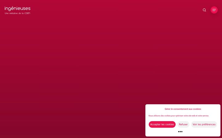 Screenshot of ingenieuses.fr