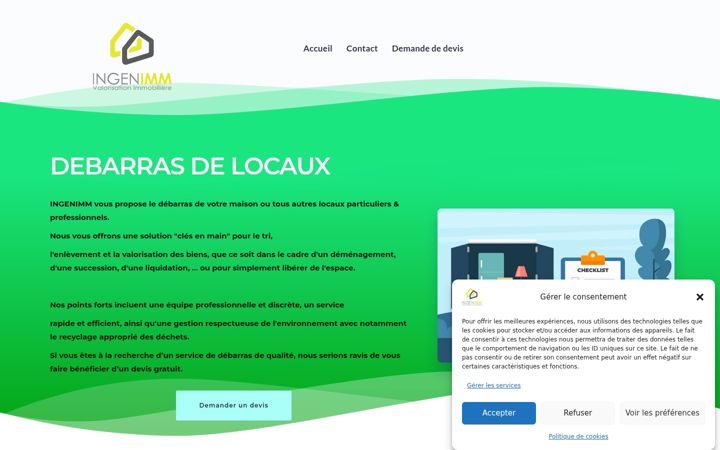Screenshot of ingenimm.fr