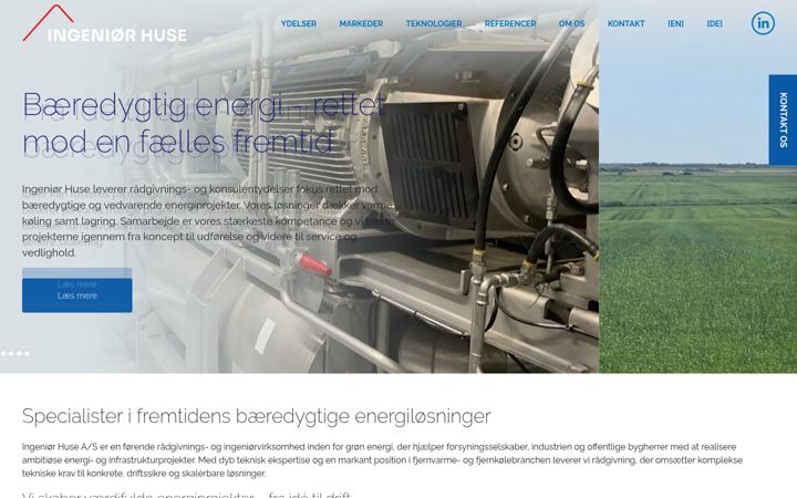 Screenshot stránky ingenioerhuse.dk