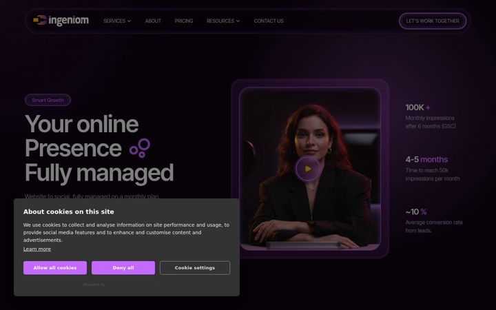 Screenshot of ingeniom.com