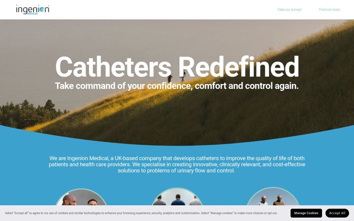 Screenshot of ingenionmedical.co.uk