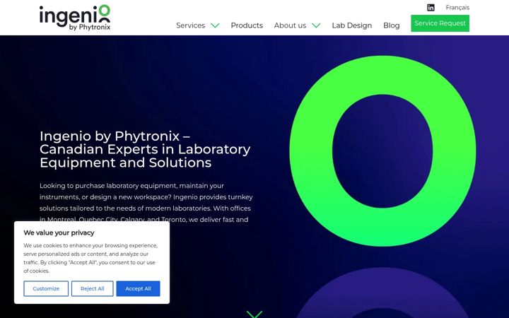 Screenshot of ingeniosciences.com