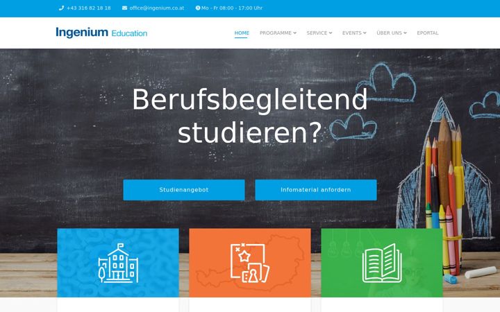 Screenshot of ingenium.co.at