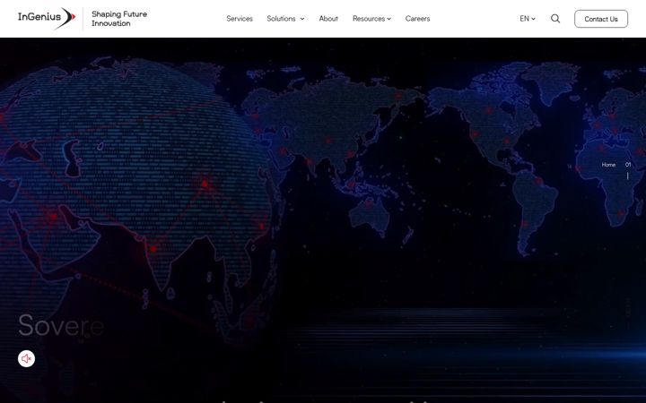 Screenshot von ingenius.global