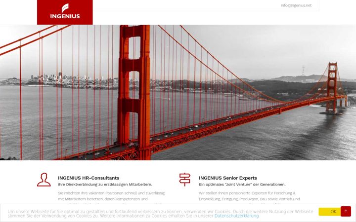 Screenshot of ingenius.net
