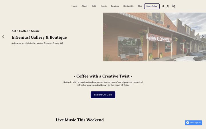 Screenshot of ingeniusyelm.com