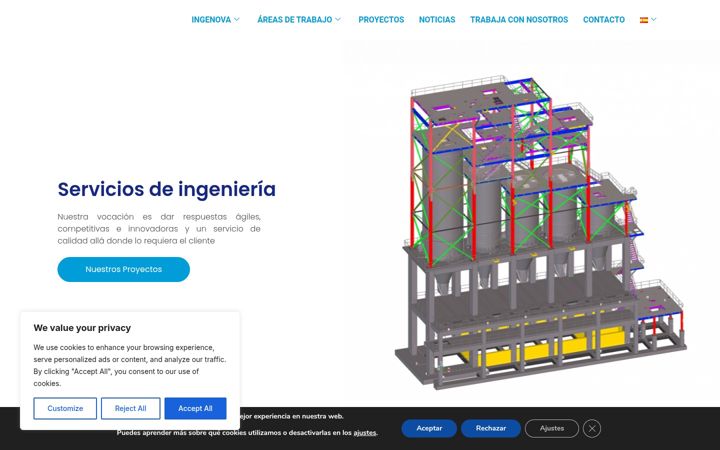 Screenshot of ingenovasl.com