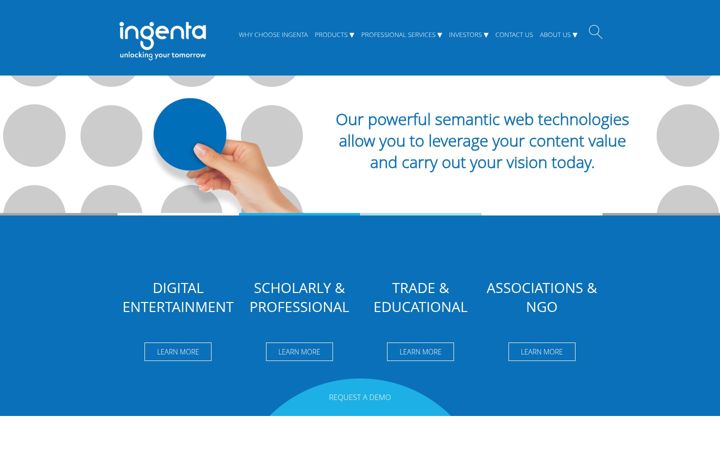 Screenshot of ingenta.com