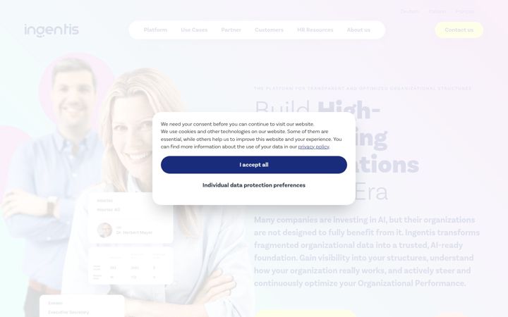 Screenshot of ingentis.com