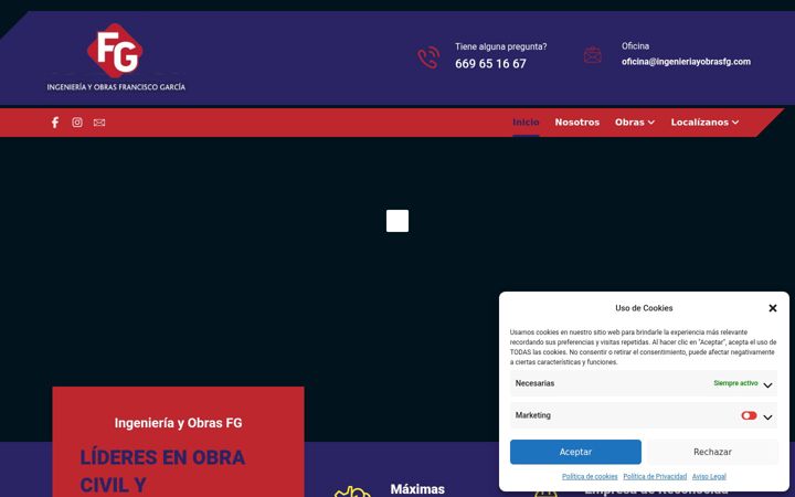 Screenshot of ingeobrasfg.com