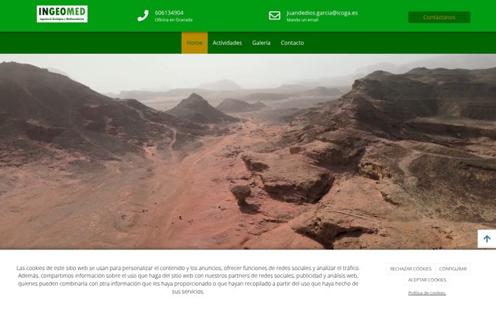 Screenshot of ingeomedgranada.com