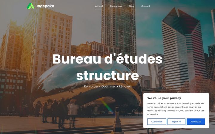 Screenshot of ingepaka.fr