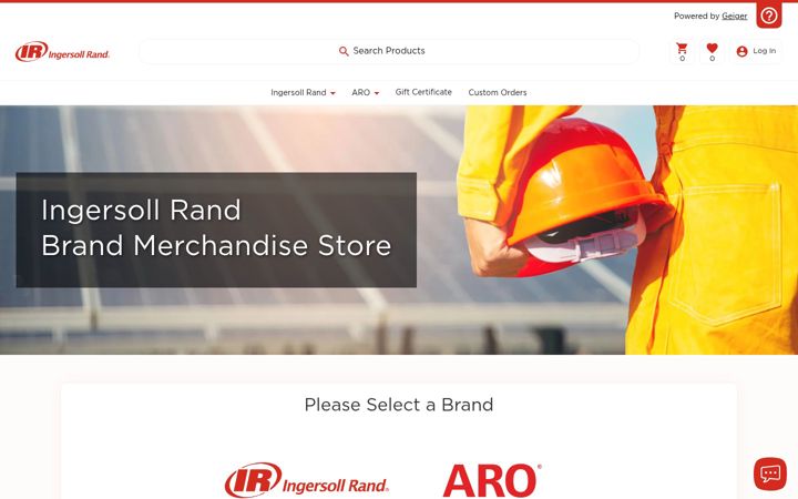 Screenshot of ingersollrandmerchandisestore.com