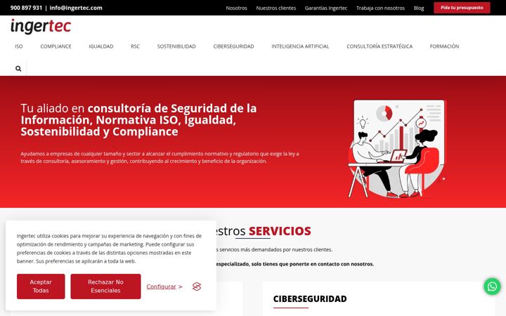 Screenshot of ingertec.com