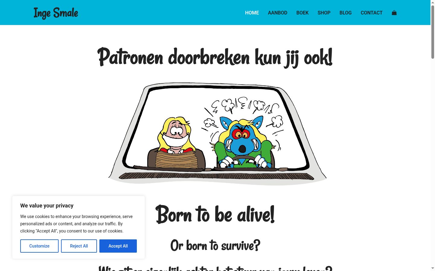 Screenshot des Einwilligungsbanners vor jeglicher Interaktion