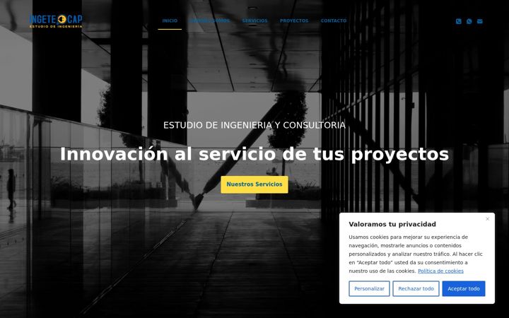 Screenshot of ingetecap.com
