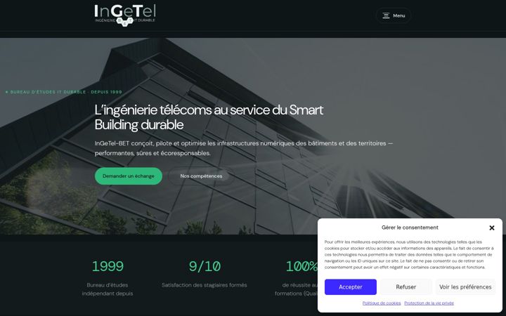 Screenshot of ingetel-bet.com