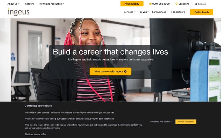 Screenshot of ingeus.co.uk