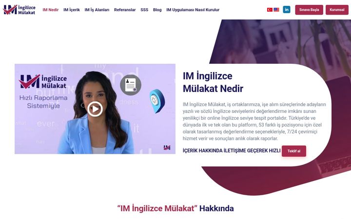 Screenshot of ingilizcemulakat.com