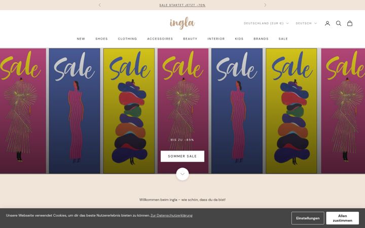 Screenshot of ingla.de