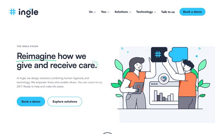 Screenshot of inglecare.co.uk