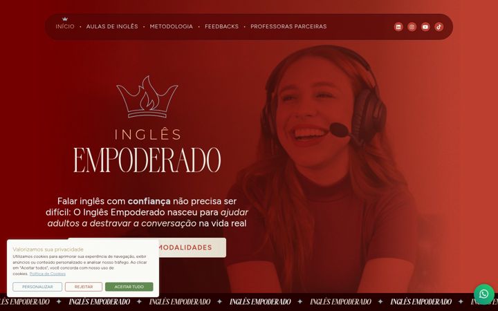 Screenshot of inglesempoderado.com.br