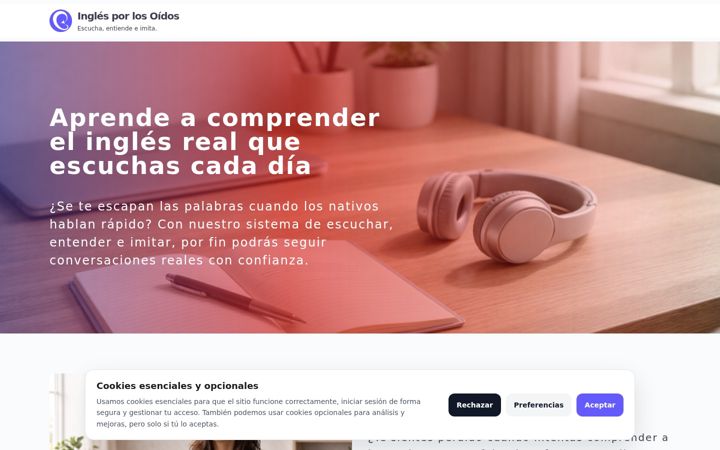 Screenshot of inglesporlosoidos.com