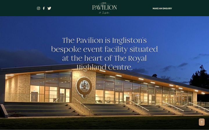 Screenshot of inglistonpavilion.co.uk