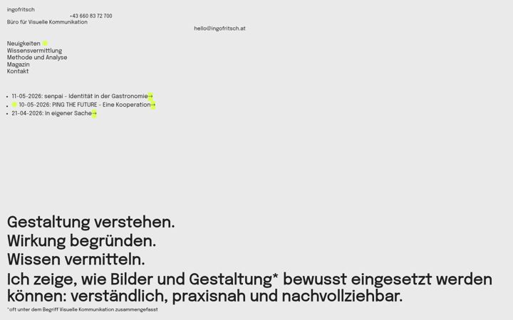 Screenshot of ingofritsch.at