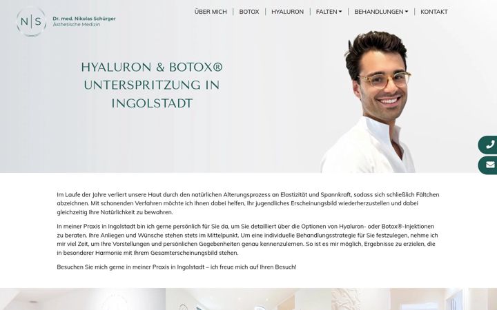 Screenshot of ingolstadt-faltenunterspritzung.de
