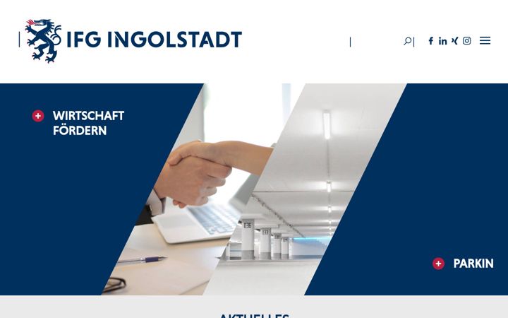 Screenshot of ingolstadt-ifg.de