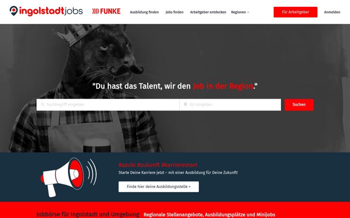 Screenshot of ingolstadtjobs.de