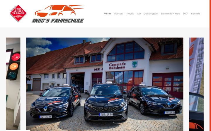 Screenshot of ingos-fahrschule.com