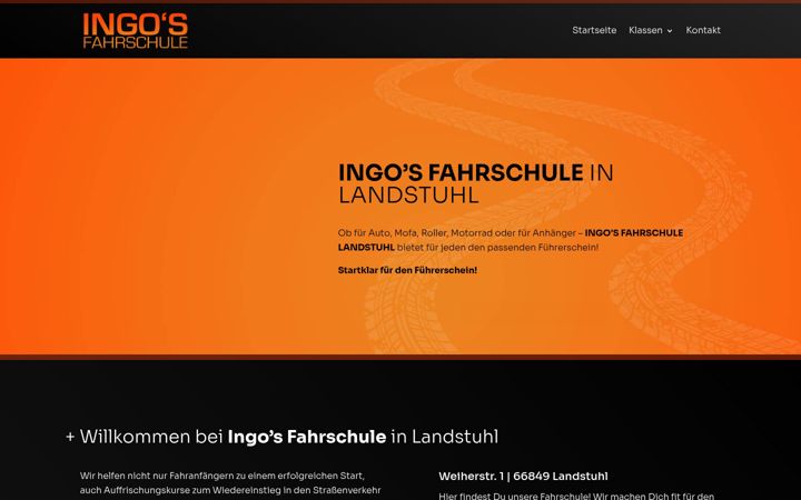 Screenshot of ingos-fahrschule.de