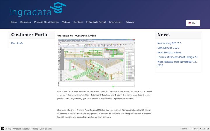 Screenshot of ingradata.de
