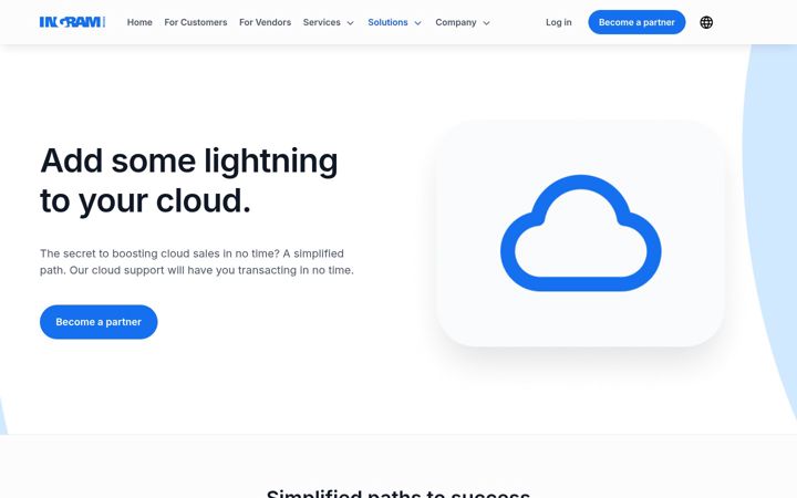 Screenshot of ingrammicrocloud.com