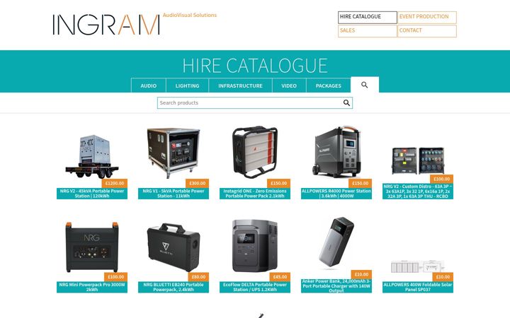 Screenshot of ingramnrg.com