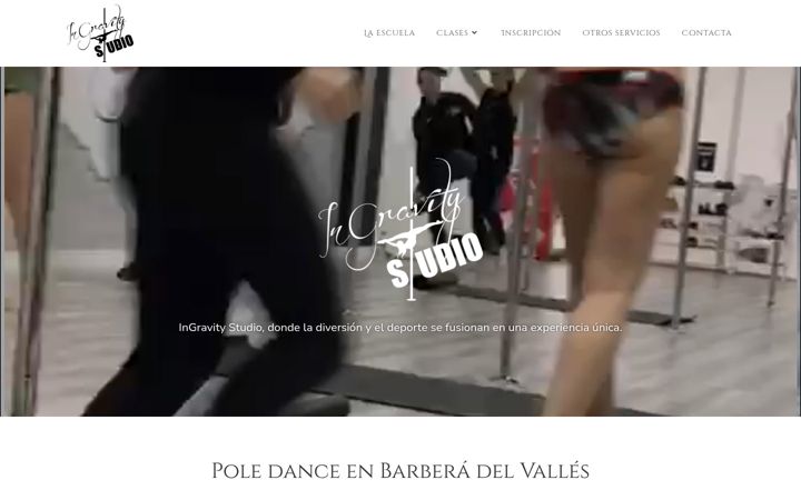 Screenshot of ingravitystudio.com