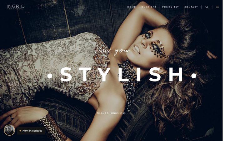 Screenshot of ingrid-haarmode.nl
