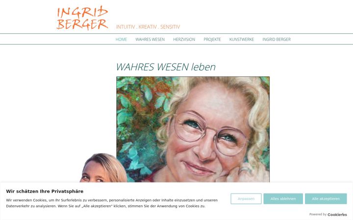 Screenshot of ingridberger.at