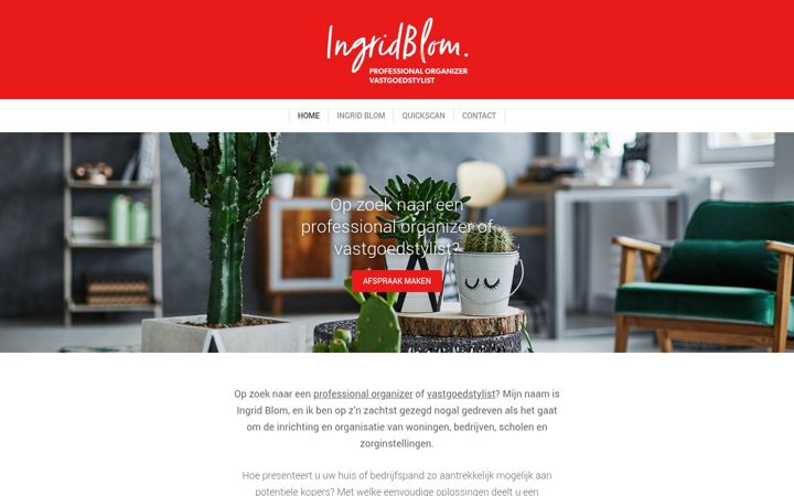 Screenshot of ingridblom.nl