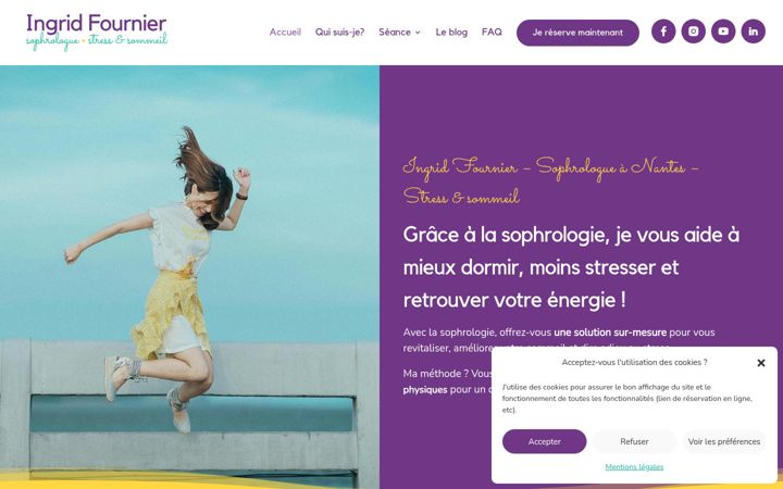 Screenshot of ingridfournier.fr
