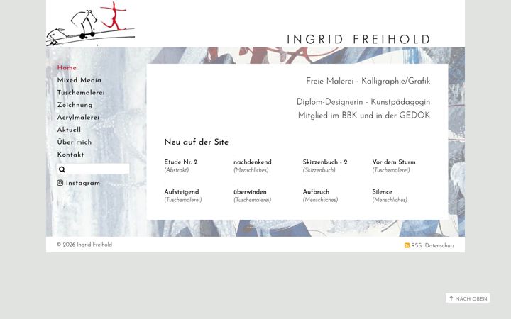 Screenshot of ingridfreihold.de