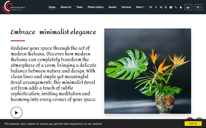 Screenshot of ingridlinedeco-ikebana.com