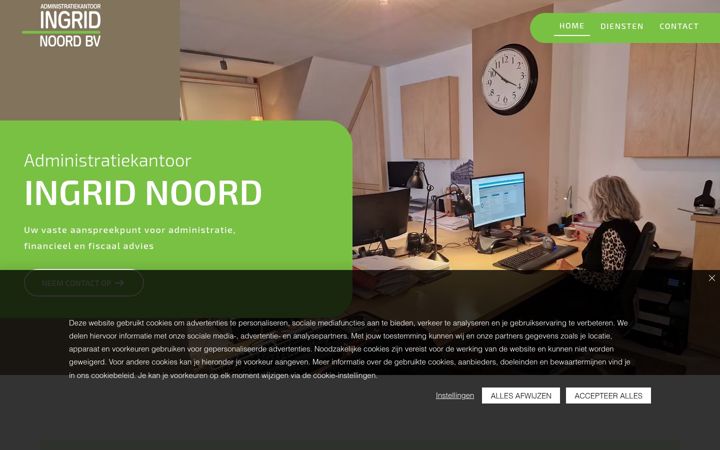 Screenshot of ingridnoord.nl